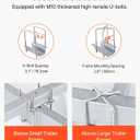 VEVOR Boat Trailer Guide, 16.7"- 60 Adjustable Design Trailer Guide Poles, 2PCS Trailer Guide-Ons for Ski Boat, Fishing Boat or Sailboat Trailer, 40"