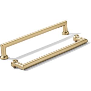 khtumeware 2-Pack 8-Inch(203mm) Champagne Bronze Cabinet Pulls,Warm Brass Handles for Kitchen & Bathroom Drawers, Cupboards Hardware
