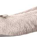 isotoner Women's Diamond Microterry Ballerina Slippers (6.5-7.5, Taupe Chevron)