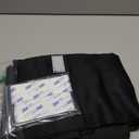 RYB HOME Blackout French Door Curtain - Privacy Thermal Insulated Window Shades for Patio Kitchen Front Entry Back Door Glass Window, Self Adhesive No Drill, Black, W26 x L69 inches, Black, 1 Panel