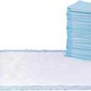 Amazon Basics Leak-Proof Dog and Puppy Potty Training Pee Pads with Quick-Dry 5-Layer Surface, Standard Absorbency, Giant Size, 27.5 x 44 Inch, Blue & White, 40-Pack