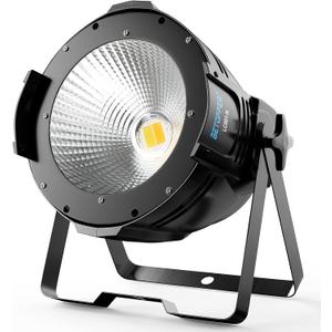 BETOPPER Stage Spotlights, 100W LED DMX Lights, Warm & Cold White Spot Lights COB Stage Lighting, Strobe Lighting for Church, Parties, Wedding, Theatre, Live Events, Stage etc.(1 Pack)