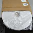 White Round paper lamp shade 50cm(19Inch) Chinses Lantern Pendant Lamp Shade,Large Foldable Lampshade, 19.69 inches