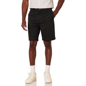 Amazon Essentials Men's Classic-Fit 9" Chino Shorts (44, Black)