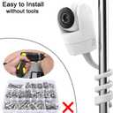 2 x Upgraded Safer Baby Monitor Mount for VTech Baby Monitor, Flexible Twist Mount for VTech New VM901, VM928HD and VM919HD