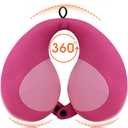 INFANZIA Kids Chin Supporting Travel Neck Pillow, Helps Support Head and Neck, Comfortably Designed for Head, Neck, and Chin Support - Gifts for Toddler/Child/Kids, Pink