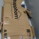 Ironing Board, Compact and Space Saver Ironing Board with Extra Thick 3 Layers Cover, Height Adjustable, Easy Storage with Smart Hanger and Heavy Duty Steel Legs, Black (13x43)