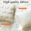 4 Pcs Fall Throw Pillow Covers 18x18, Autumn Decorations Soft Faux Fur Pillow Covers, Fluffy Plush Accent Pillow Cases for Harvest Thanksgiving Cushion Covers Sofa Home Decor(Pumpkin White)