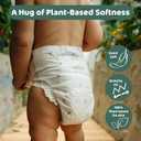 Naty BioEmbrace Baby Newborn Diapers | Sensitive Skin Safe Certified | Leak Protection up to 100% | Plant-Based Teddy Softness, Premium Comfort | Chlorine-Free | Size 2 (613 lbs), 132 Count