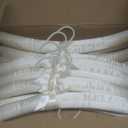 JS HANGER Padded Hanger for Sweaters - 17 Inch Extra Large Heavy Duty Satin Covered Coat Hangers No Shoulder Bump for Women Clothes, Sweaters, Dresses, Clothing, Weddings, Lingerie Pack of 10, Ivory