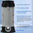CL200 Inline Chlorinator Replacement for Hayward CL200EF Chlorine Feeder, Inground Pool Inline Automatic Chlorinator Feeder, High-Grade ABS Material, Easy to Use (2 O-Rings)