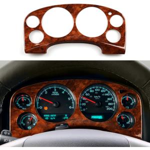 Car Dashboard Cover Trim Panel Decal Wood Grain Sticker fits for Chevrolet Silverado Tahoe Suburban Avalanche/GMC Sierra Yukon Yukon XL Accessories