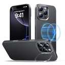 YFVLKEE Magnetic for iPhone 16 Pro Max Case Carbon Fiber with Camera Stand [Compatible with MagSafe] [Ultra Slim & Caseless Feel] [600D Aramid Fiber Woven] Thin & Light 16 ProMax Phone Case, Black