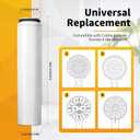 8 Pack Replacement Filters Compatible With Cobbe Handheld Shower Head, for Quick Water Quality Improvement & Skin Protection
