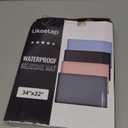 ukeetap Extra Thick Silicone Mat Waterproof with Raised Edge 34" x 22", Under Sink Mat for Kitchen & Bathroom, Kitchen Cabinet Liner, Multi-Purpose for Storage & Protection, Gray