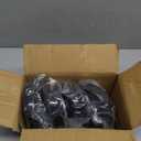 Stem Caster Wheels 3 Inch Heavy Duty Set of 4, 3/8"-16 x 1 Threaded Stem, Locking Swivel Casters for Cart, Furniture, Industrial