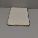 TANG SONG 10.24 Dual-Tone Metal Necklace Display Stand with Velvet Base  Jewelry Holder for Retail & Home (White/White)