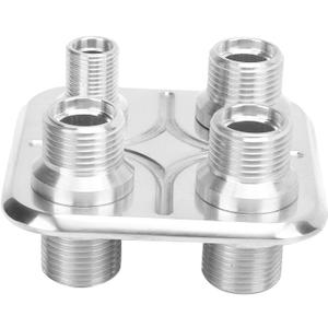 AC Bulkhead Fitting Universal 4-Port Design for Performance and Custom Vehicle HVAC System Upgrades