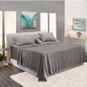 5 Piece Split Sheet Set 800 Thread Count 100% Cotton Split California King Size Dark Grey Sheets Sets for Adjustable Beds Mattress Upto 18'' Deep Pocket (2 Fitted, 1 Flat, 2 Pillowcase)