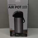 Airpot Coffee Carafe for Keeping Hot - 102 OZ/ 3L Large Coffee Dispenser with Pump - Insulated Stainless Steel Thermos Urn for Hot Drinks Water Tea Chocolate - Thermal Beverage Dispenser for Parties