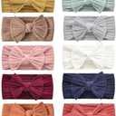 Niceye Baby Girls Headbands with Bows Handmade Hair Accessories Stretchy Hairbands for Newborn Infant Toddler