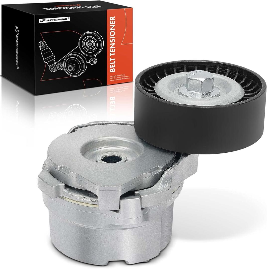 A-Premium (F150) Belt Tensioner Assembly with Pulley Compatible with Ford F-150 2011-2022, Mustang 2011-2012/2015-2017, 5.0L, Replace# BR3E6B209HC, BR3Z6B209H