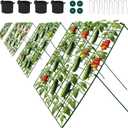 Cucumber Trellis for Garden - 4 Pack, 48" L x 24" W Garden Trellis for Climbing Plants Outdoor with Support Structures, A Frame Trellis for Climbing Vegetables Peas, Vine, Bean