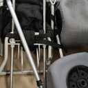 Beach Cart with 13 Balloon Wheels, Holds 4 Folding Chairs, Collapsible Buggy with Big Wheels for Sand, Pump Included