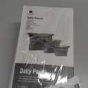 pack all 3 Pcs Water-resistant Material Zipper Pouch Set, Mesh Zipper Bags for Storage, Travel, Office (Gray) (Grey)