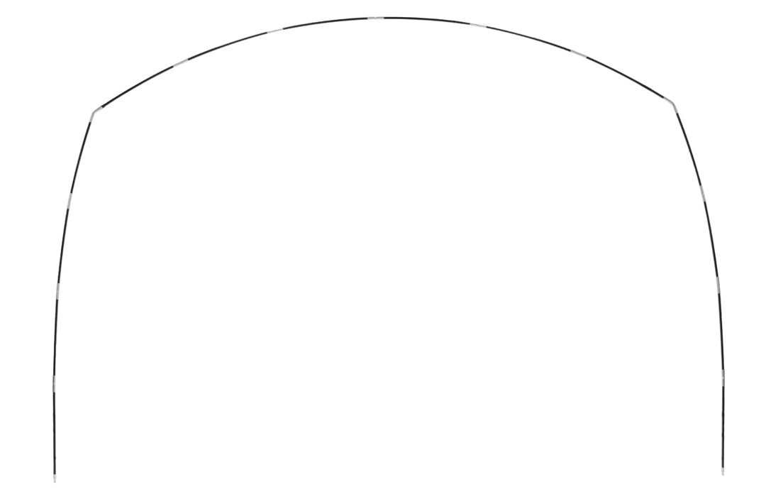 Happy Travel Bike Cabin Tent Tent Pole Kit  Flexible Fibreglass Rod Replacement for Camping Hiking 11 Sections