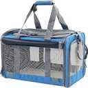 Adkyop Large Cat Carriers Dog Soft Sided Carriers Cat Soft Sided Carriers Airline Approved Kitten Carrier Reptile Carrier Squirrel Carrier Guinea Pig Carrier(Large_Blue)
