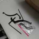 35" x 27" Single Panel Fireplace Screen with Magnetic Doors - Flat Fireplace Screens Stand Alone, Black Wrought Iron Spark Guard Mesh Cover, Arched Freestanding Gate for Indoor Living Room