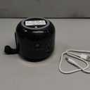 Ultrasonic Retainer Cleaner Machine: 48kHz Rechargeable Cordless Denture Cleaner - Waterproof Ultrasonic Jewelry Cleaner - 200ML Dental Cleaning Pod for Mouth Guard, Aligner (Black)