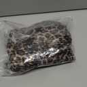 Zeagoo Leopard Print Tops for Women Mesh Long Sleeve Mock Neck Shirt See Through Going Out Blouses Large