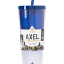 Manna™ Axel™ Plastic Tumbler & Straw Set - Blue, 24 oz