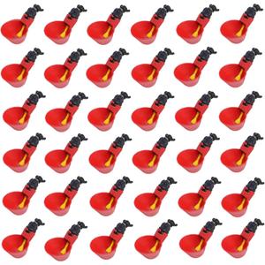 Double Wood 36Pack Fully Automatic Poultry Drinking Machine Chicken Drinking Cup, Chicken Drinking Watering Cups/Poultry Drinking Machine (36)