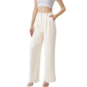 Womens High Waisted Wide Leg Pants, Small