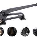 Heavy-Duty High Tensile Steel Strapping Tensioner Tool - Metal StrappingTool Feed-Wheel Banding Tensioner for 3/8" to 3/4" Metal Banding, Strapping Banding Tool for High Tensile Pallet Packing