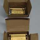 Pair of 3'' Stainless Steel Double Action Spring Door Hinge for Saloon Cafe Door Shop Gold