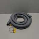 10FT Washing Machine Drain Hose, Universal Dishwasher Hose Extension Kit with 1 U-Bend Holder, 1 Extension Adapter and 4 Hose Clamps