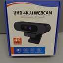 4K Webcam for PC, AI Auto Framing, Picture-in-Picture, USB Webcam with 2x Noise Reducing Mics, Auto Light Correction, 5X Zoom, 92FOV, Plug and Play, Ideal for High-end Meeting, Video Calling