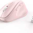MICROPACK Digitally Yours Ergonomic Wireless Mouse with USB Receiver for PC, Laptop and Desktop, Pink