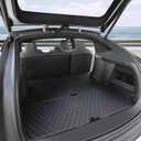 Topfit Tesla Model X 5 Seat Trunk Mats and 2rd Row Seat Back Protector Mat All-Weather Waterproof Customized A Whole Set for Tesla Model X Accessories 2022-2025