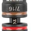 Klein Tools 32933 Klein Tools 32933 Impact Driver, SAE 7-in-1 Impact Rated Socket Set, 3 Flip Sockets with 6 Hex Driver Sizes and 1/4-Inch Bit Holder, 5-Inch Shaft