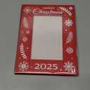 FaCraft Christmas Picture Frame 2025 - Snowflake Vertical 4x6 Merry Christmas Photo Frame for Family Friends Kids Women Men - Xmas Party Holiday Picture Frames Gifts Home Decorations Souvenir Keepsake