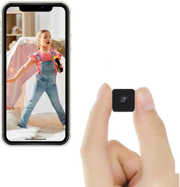 1080P Spy Camera WiFi Camera Hidden Home Security Nanny Cam with Phone App Control Mini Small Cam Night Vision Motion Detection Video Recording (Black) 1080P Spy Camera WiFi Camera Hidden Home Security Nanny Cam with Phone App Control Mini Small Cam Night Vision Motion Detection Video Recording (Black)