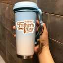 3pcs Happy Fathers Day Tie & Mustache Stickers  Waterproof 3x3in Vinyl Decals for Dad Gifts  Funny Fathers Day Labels for Cards, Water Bottles, Laptops & Scrapbooks