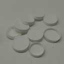 Mainstays Pack of 12 BPA-Free Plastic Wide Mouth Canning Mason Jar Lids, White  