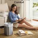 4.6L/1.2Gal Stainless Steel Humidifier for Bedroom, Top Fill Ultrasonic Cool Mist Humidifier Dishwasher Safe, Ultra-Low Noise, Sleep Mode, Humidifiers for Baby Nursery, Office & Indoor Plants
