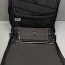 MoKo Zipper Binder with Multi-Pocket, 3 Inch 3 Ring Zipper Binder, 600 Sheet Capacity 6 Tab Expanding File Folder Multi-Pocket Zip Up Binders with Shoulder Strap & Handle for Middle School, Black